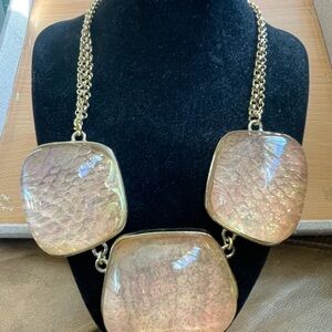 Vintage Kara Ross Python Skin Avant-garde Necklace